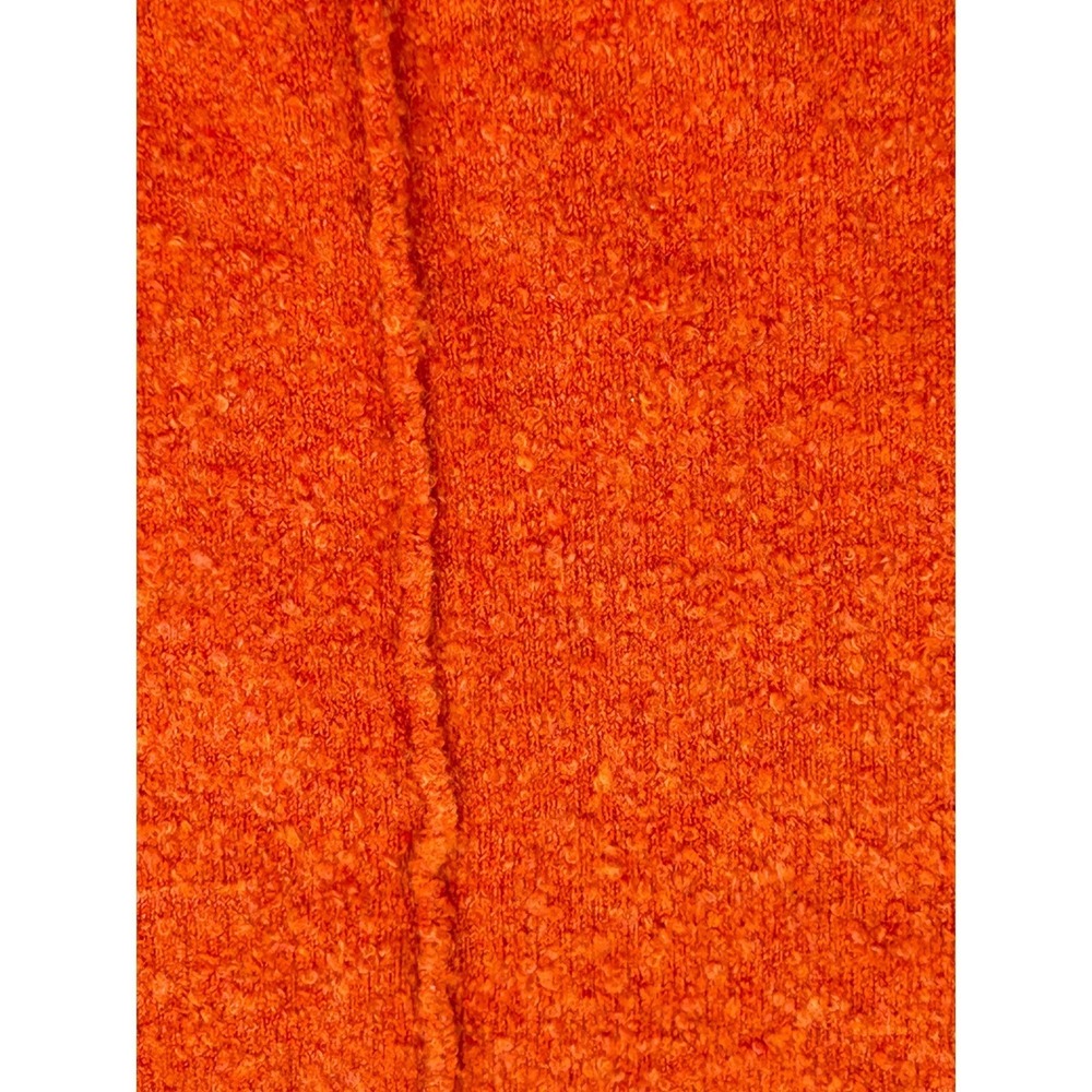 Lou & Grey for LOFT Burnt Orange Boucle Knit Oversized Short Sleeve Sweater M/L - Picture 8 of 8